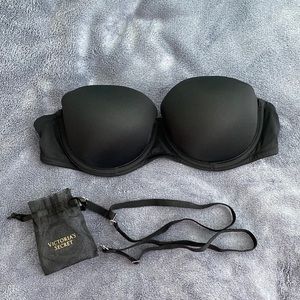 PINK by Victoria’s Secret Strapless Bra in Black Size 36B